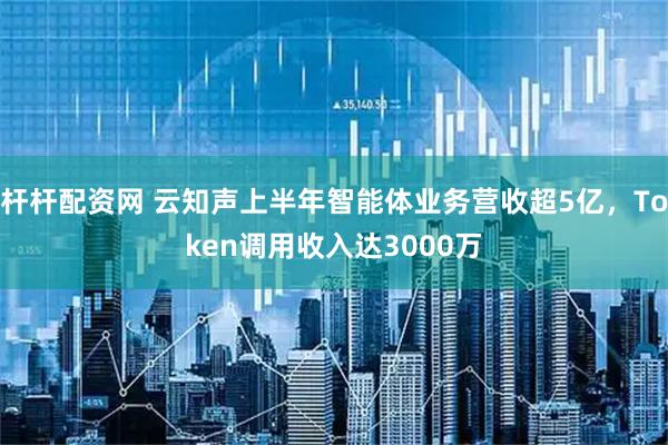 杆杆配资网 云知声上半年智能体业务营收超5亿，Token调用收入达3000万